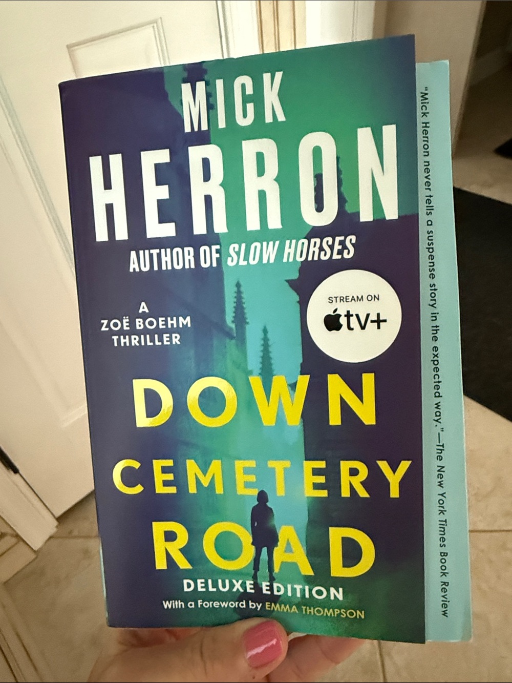 Mick Herron "Down Cemetery Road" Deluxe Edition - Teal & Yellow Paperback